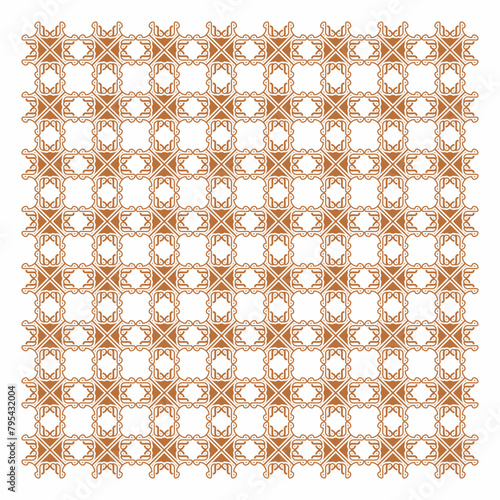 Vector seamless pattern. Golden texture seamless abstract geometric pattern background with rhombus and nodes