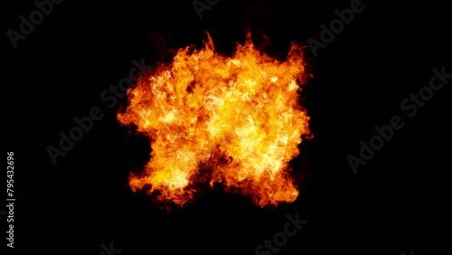 Burning Letter W