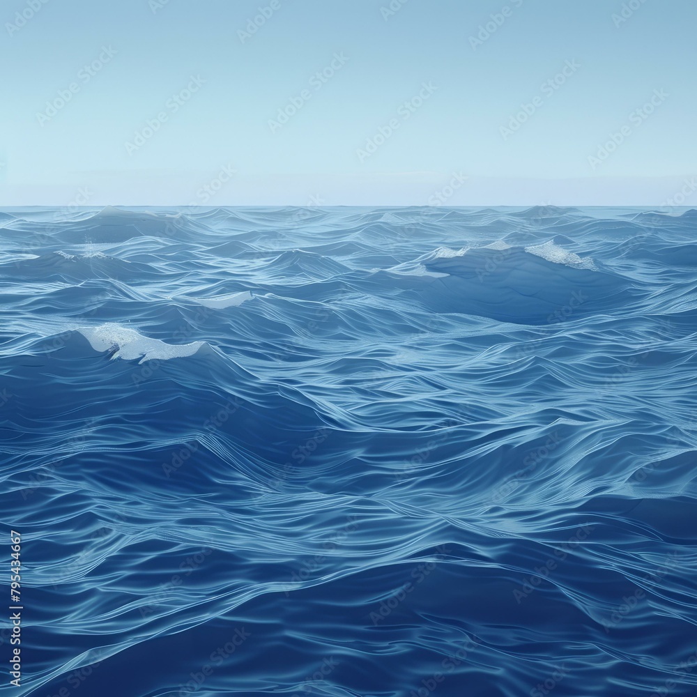 b'Deep blue ocean with sunlight reflecting off the surface' b'Deep blue ocean with sunlight reflecting off the surface'