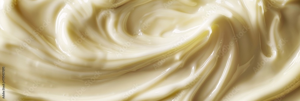 Lose yourself in the ivory swirls of liquid mayonnaise, its delicate fragrance and smooth flow evoking calm Lose yourself in the ivory swirls of liquid mayonnaise, its delicate fragrance and smooth flow evoking calm