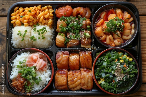 Opt for pre cooked bento boxes that provide ready to eat meals for breakfast and second breakfast, perfect for suhur meal prep.