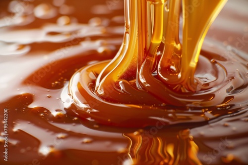 Indulge in the decadent flavor of liquid caramel, its smooth texture and rich aroma evoking pleasure