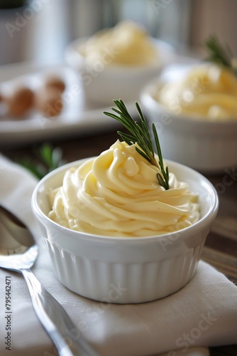 Indulge in the smooth allure of liquid mayonnaise, its subtle flavor and creamy consistency offering relaxation