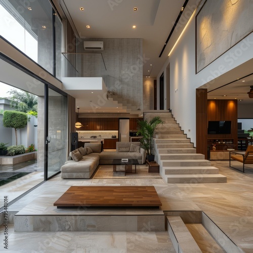 b'Modern Asian house interior design'