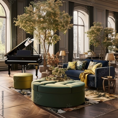 b'Piano in the living room'