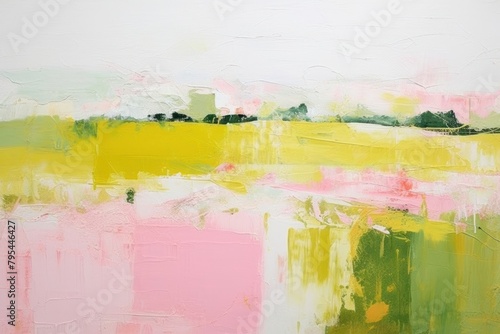 Serene pastoral scenes art abstract painting