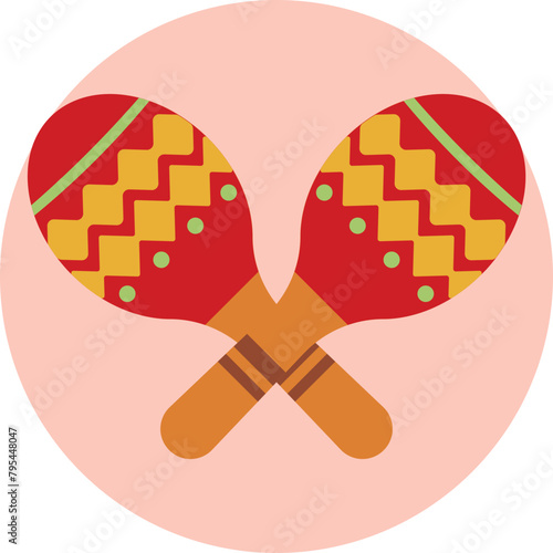 Add a touch of Mexican flair to your project with the maracas icon, representing the colorful cultural heritage and rhythmic vibrancy of this dynamic country.
