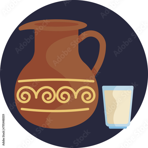 Warm and comforting, the Atole icon captures the essence of Mexico's traditional hot beverage, crafted with masa and sweetened with cinnamon and sugar.