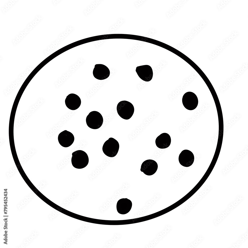 Cookie Snack Hand drawn organic line doodle Cookie Snack Hand drawn organic line doodle