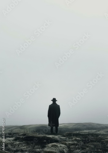 b'Man in a field of wheat'