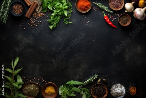 Spice herbs table plant