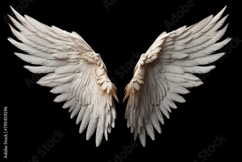 Angel flying bird wing