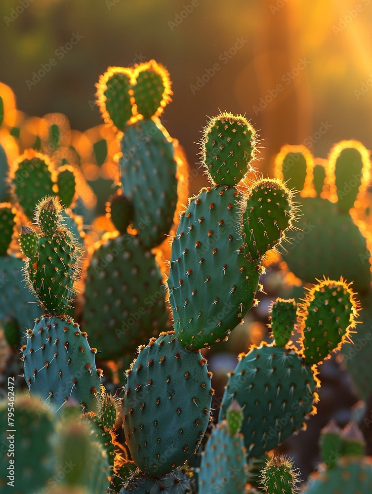 A group of cacti, their needles catching the light of the setting sun, casting long shadows across the desert floor, a scene of quiet beauty and serenity 8K , high-resolution, ultra HD,up32K HD A group of cacti, their needles catching the light of the setting sun, casting long shadows across the desert floor, a scene of quiet beauty and serenity 8K , high-resolution, ultra HD,up32K HD