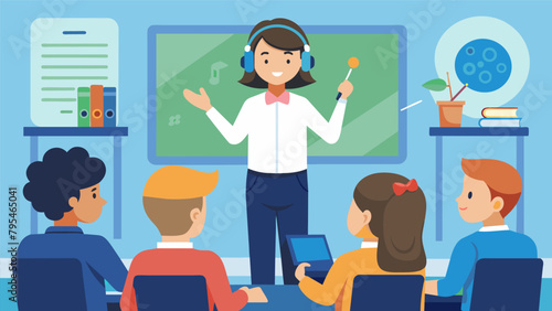 A school teacher enforcing a strict noneuralinterface policy in the classroom to promote active listening and participation a students..
