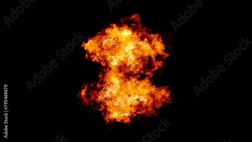 Burning Letter Z
