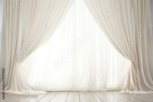 Curtain backgrounds light white