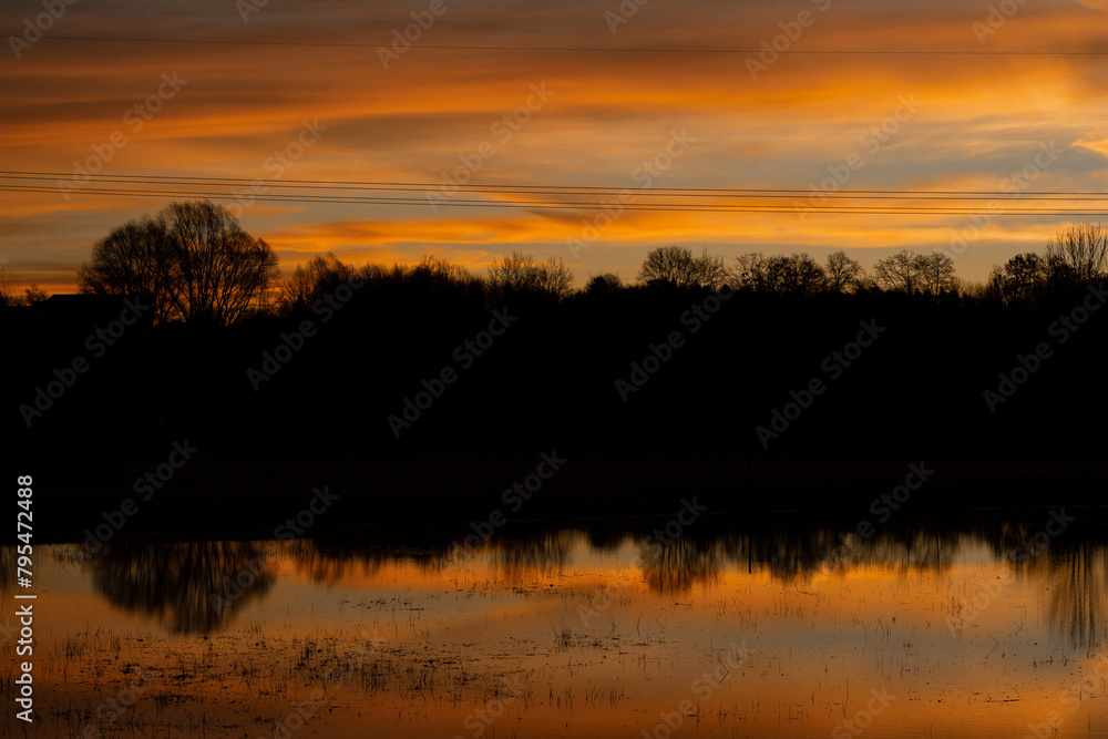 Early Morning Sunrise Reflection