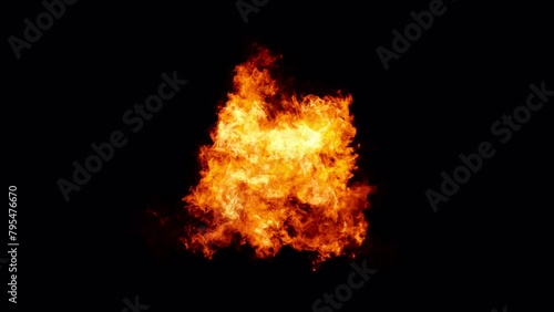 Burning Letter A