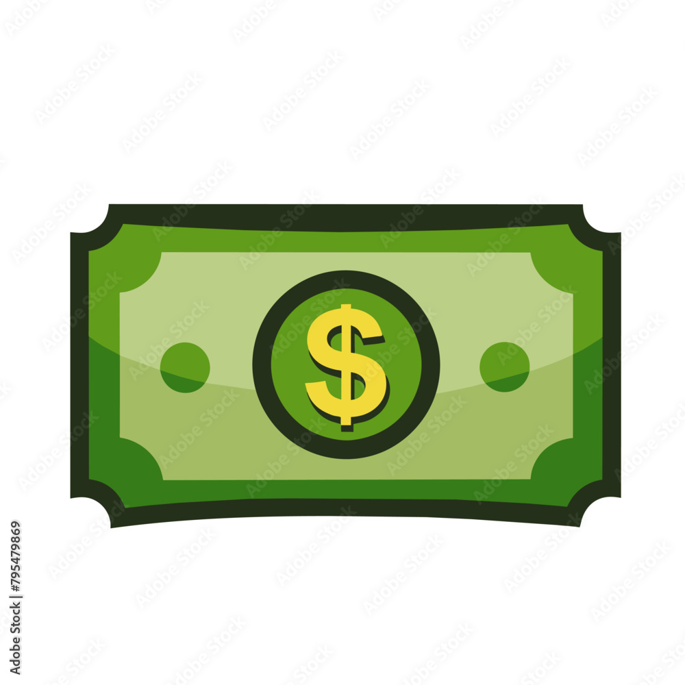 Vector Dollar sign, money dollar icon, dollar bill symbol Vector Dollar sign, money dollar icon, dollar bill symbol