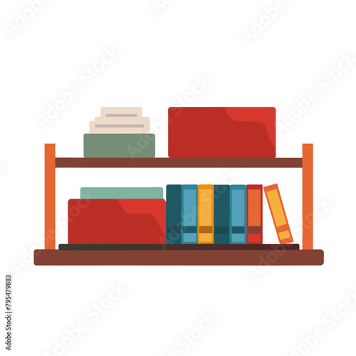 file folders on shelf for business design