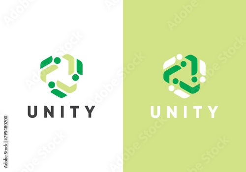 abstract people logo. friendship, teamwork icon vector design