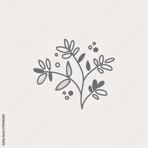 Hand drawn plants