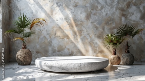 Large White Bowl on Table