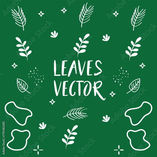 Hand drawn plants