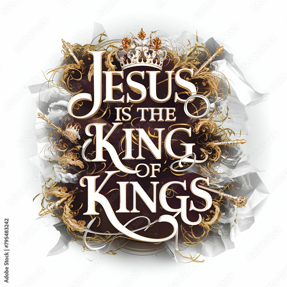 jesus is the king of kings Stock Illustration | Adobe Stock