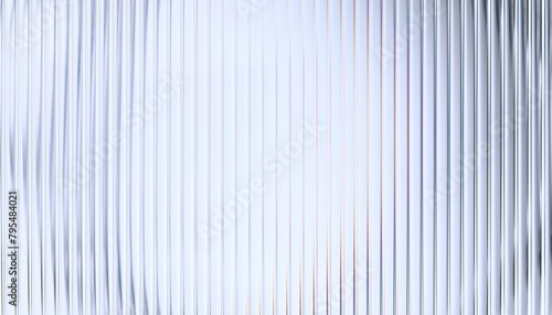 Abstract background design with reeded glass effect, 3d render