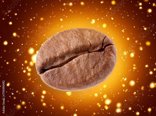 Coffee bean isolated on white background