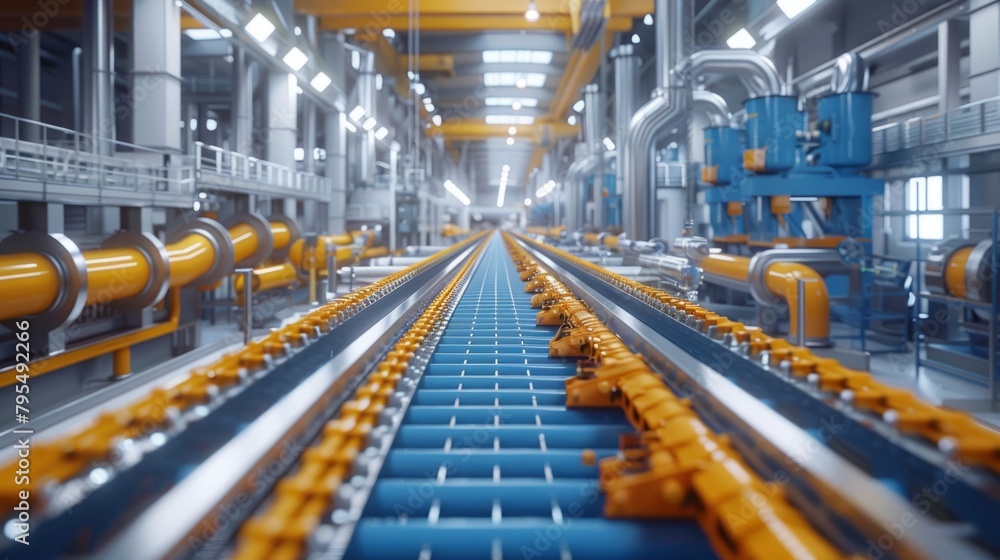 Create an assembly line where products are assembled seamlessly with each component fitting into place , ultra HD Create an assembly line where products are assembled seamlessly with each component fitting into place , ultra HD