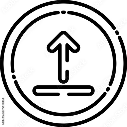 Arrow Bar Up Icon