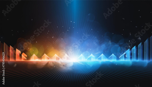 Blue light flare prism rainbow flares overlay effect on black background light crossing crystals prismatic sun catcher reflections rays Abstract blurred colourful lens flare bokeh photo