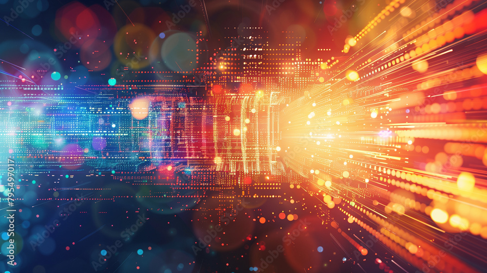 Obraz premium New Technology business background