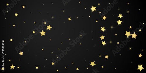 Magic stars vector overlay.  Gold stars scattered