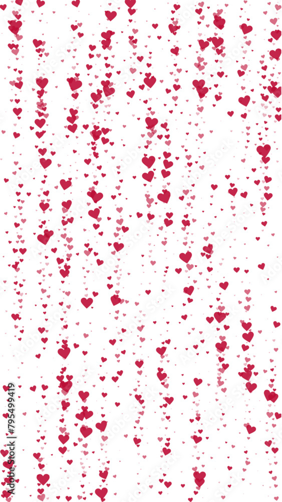 Red hearts scattered on white background. Red hearts scattered on white background.