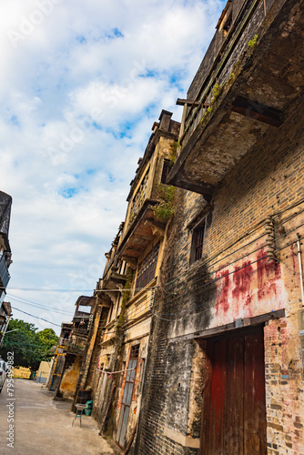 An old arcade in a small town in Taishan, Jiangmen, Guangdong photo