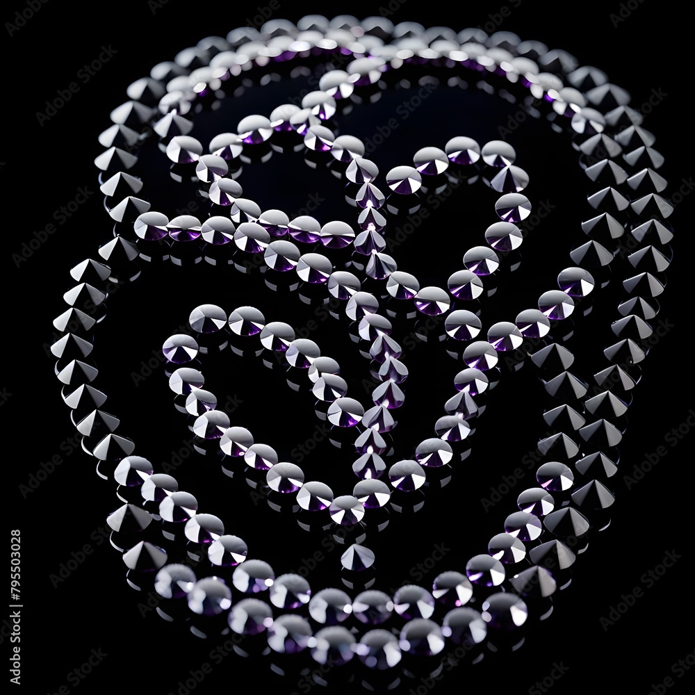 Obraz premium Spiraling Elegance in Crystalline