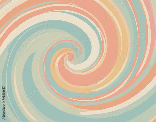 Swirl pop background in soft pastel colors