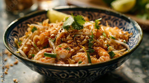 Pad Thai Noodles with Shrimp - Thai Cuisine