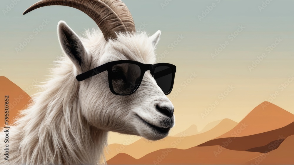 portrait of a goat