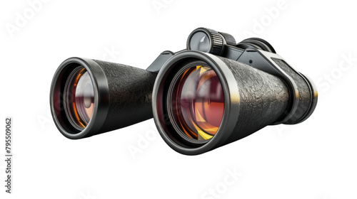 Set of Binoculars on transparent background