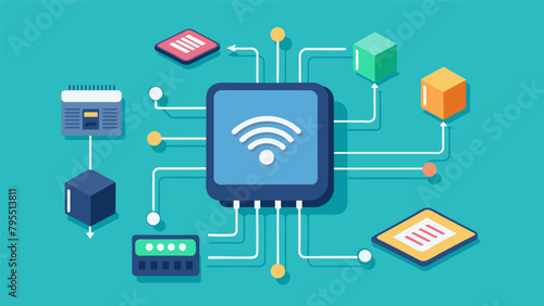 A simulation of how the chips software can be updated wirelessly without the need for further ..