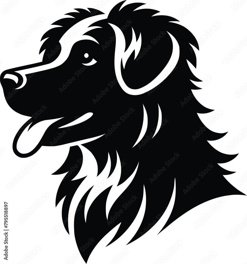 Fototapeta premium dog silhouette