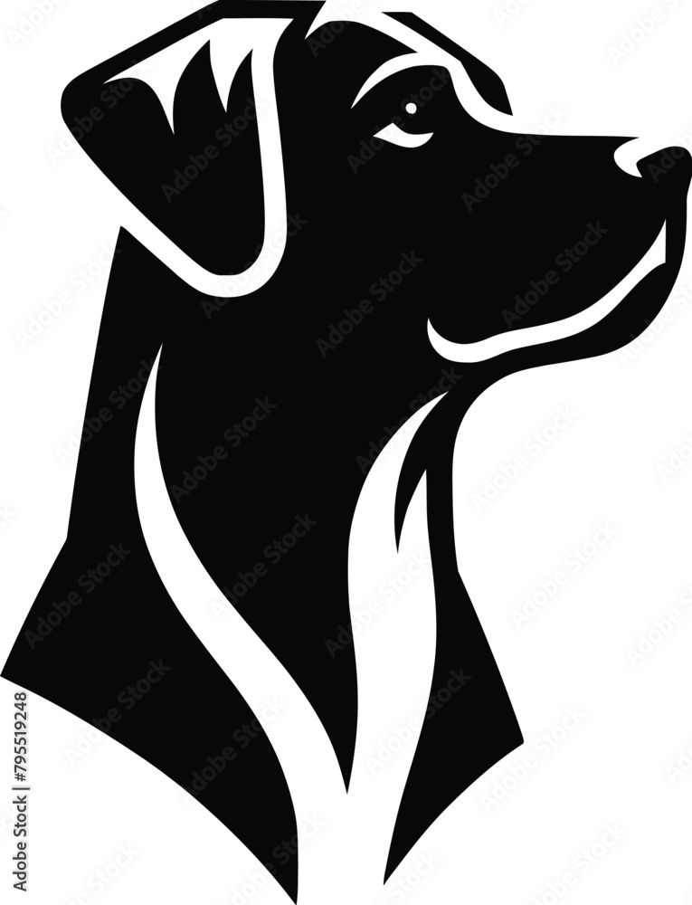 Obraz premium dog silhouette