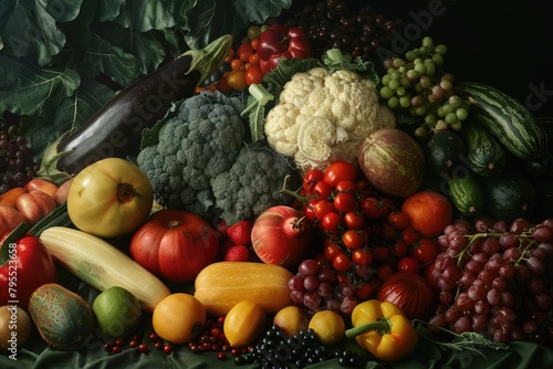 vegetables and fruits composition