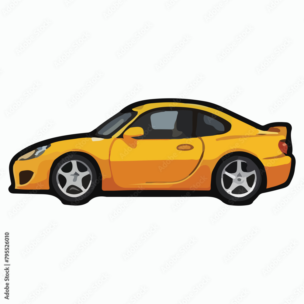 Car vector icon. Isolated simple side car logo illustration. Car vector icon. Isolated simple side car logo illustration.