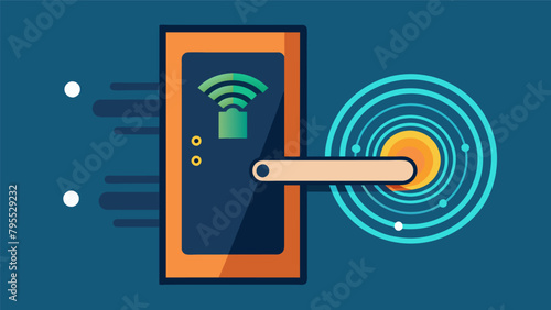 A tingedge door lock that integrates biometric scanning technology allowing it to recognize the unique brainwave activity of its authorized users..