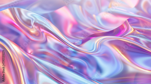 Wallpaper Mural Abstract iridescent background, 3d render Torontodigital.ca